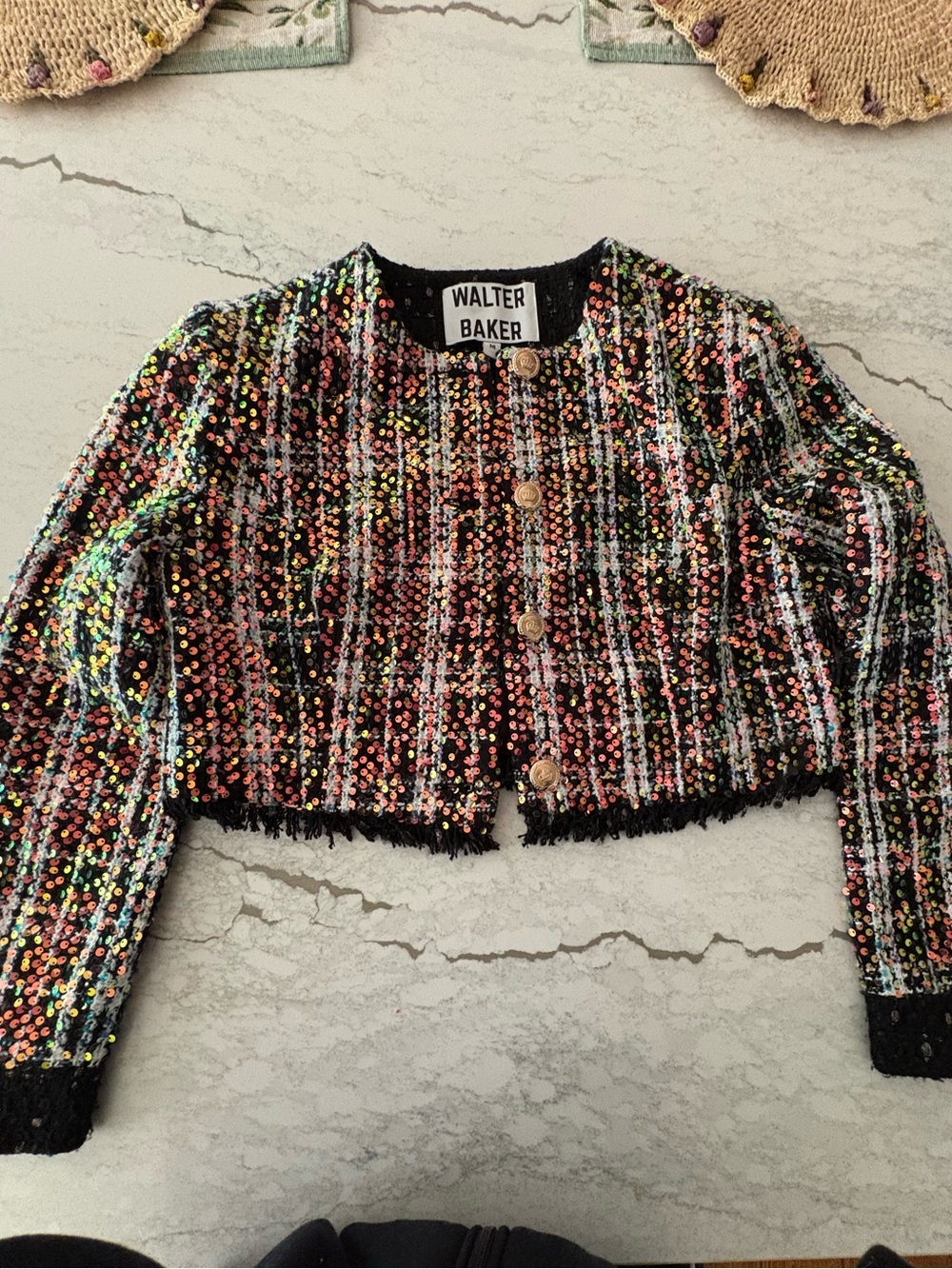 Walter baker sequin coat